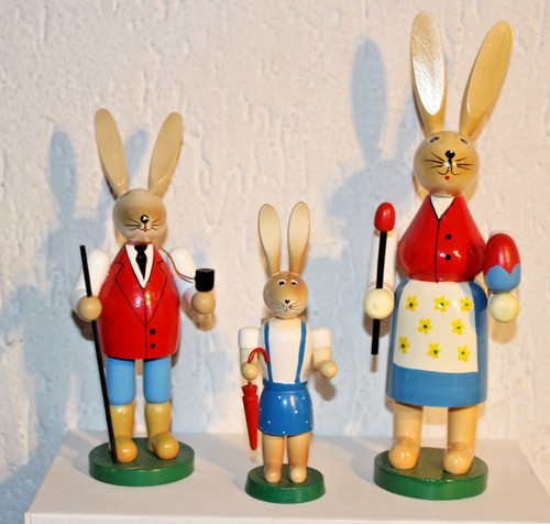 Osterhasen aus holz - osterhasen,
