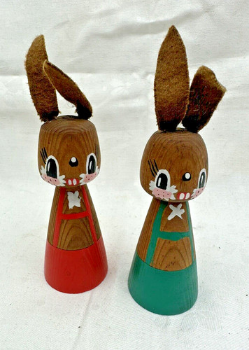 Ddr holz osterhasen stück - osterhasen,