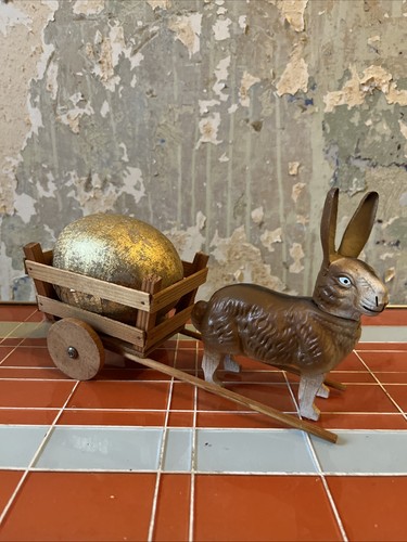 Antiker pappmache osterhase - antiker,