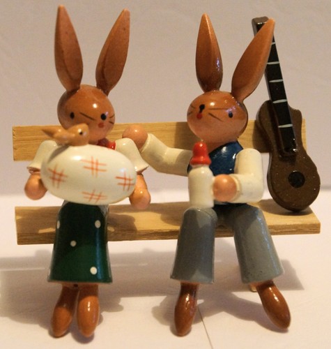 Osterhasenpaar auf der - ,