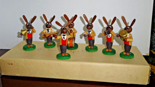 Alte erzgebirge osterhasen - ,