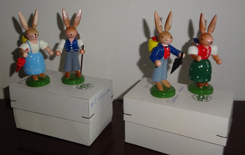 Erzgebirge osterhase hase - x,