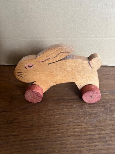 Antik osterhase holz hase auf - antik,