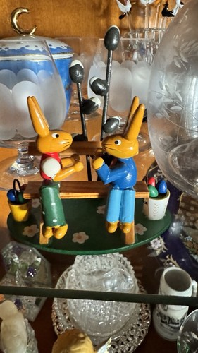 Osterhase hasenpaar bank - osterhase,